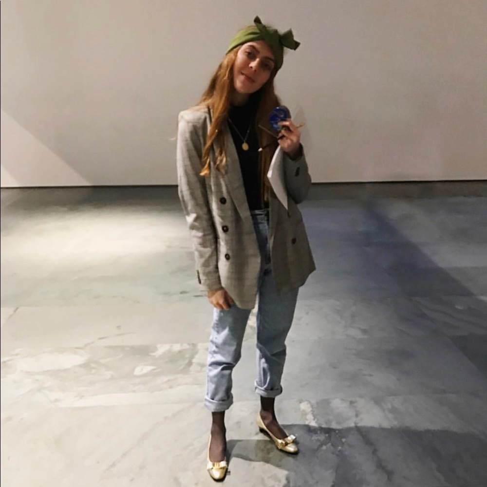 Checkered blazer